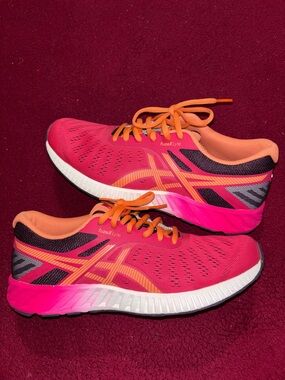 ASICS Women's FuzeX Lyte Running Shoes - Pink & Orange